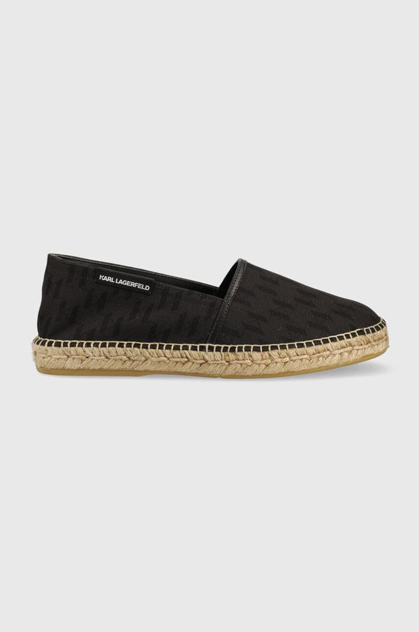 Karl Lagerfeld Espadrile Karl Lagerfeld KAMINO črna barva, KL70103