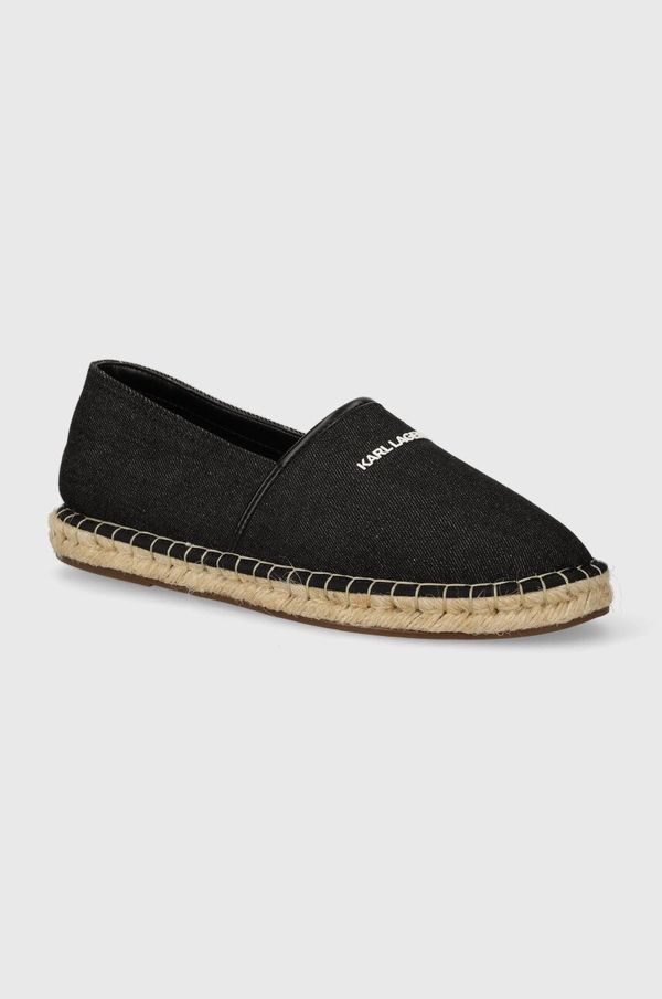 Karl Lagerfeld Espadrile Karl Lagerfeld KAMINO črna barva, KL70104