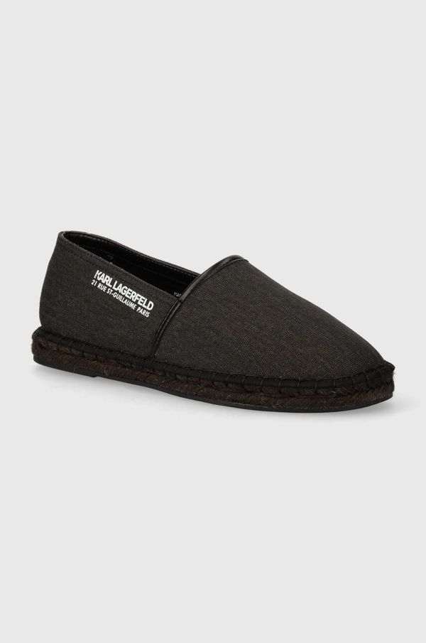 Karl Lagerfeld Espadrile Karl Lagerfeld KAMINO črna barva, KL70119