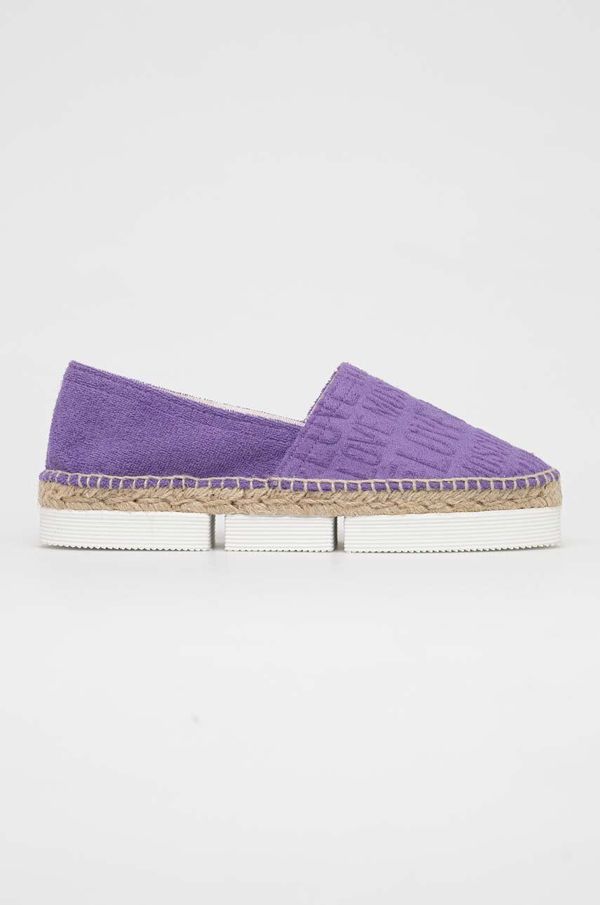 Love Moschino Espadrile Love Moschino Scarpad Espam 35 vijolična barva, JA10313G1G