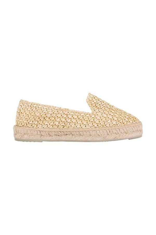 Manebi Espadrile Manebi Flat Espadrilles bež barva, V 2.7 N0