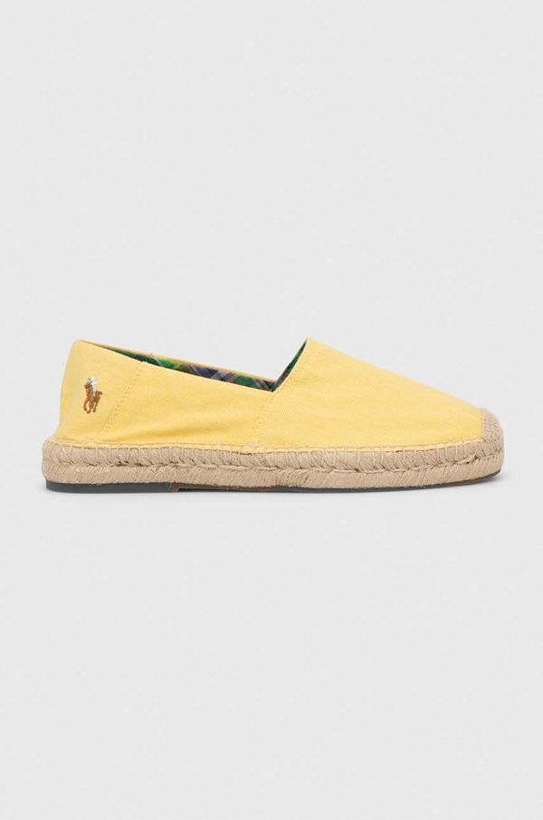 Polo Ralph Lauren Espadrile Polo Ralph Lauren Cevio Slip rumena barva, 803893744002