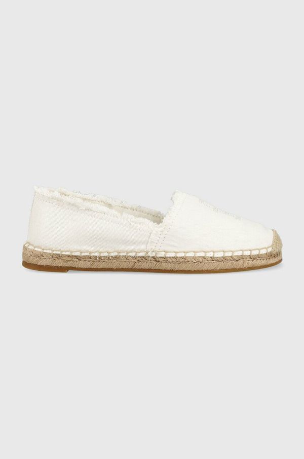 Tommy Hilfiger Espadrile Tommy Hilfiger ECRU DENIM ESPADRILLE bela barva, FW0FW07271