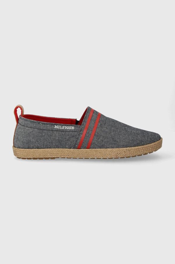 Tommy Hilfiger Espadrile Tommy Hilfiger ESPADRILLE C CHAMBRAY mornarsko modra barva, FM0FM04982