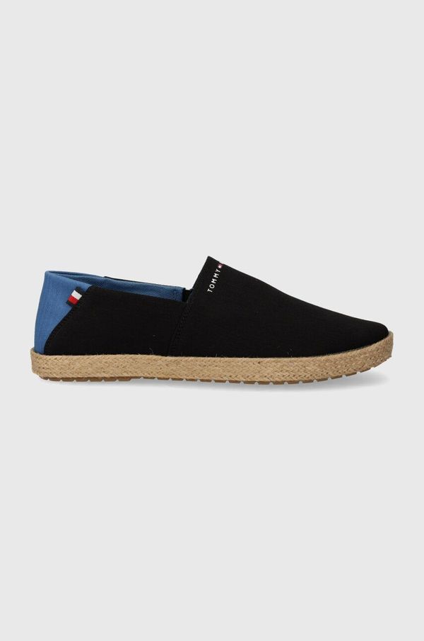 Tommy Hilfiger Espadrile Tommy Hilfiger ESPADRILLE CORE TEXTILE črna barva, FM0FM04981