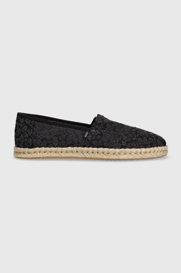 Toms Espadrile Toms Alpargata Rope črna barva, 10019818