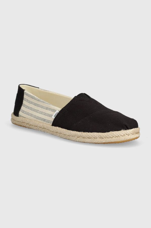 Toms Espadrile Toms Alpargata Rope črna barva, 10019904