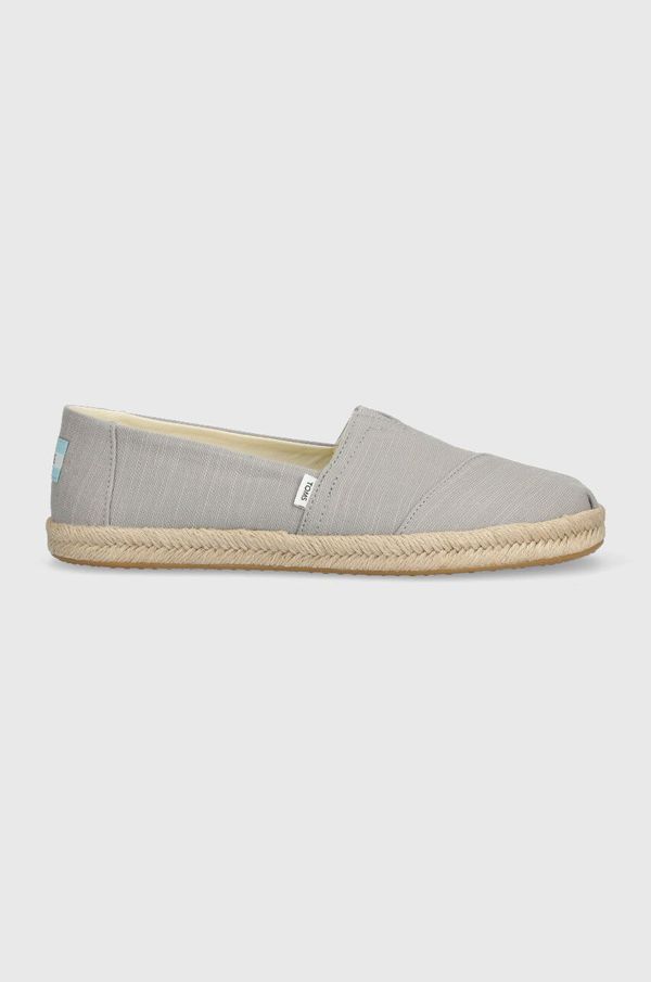 Toms Espadrile Toms Alpargata Rope siva barva, 10019690