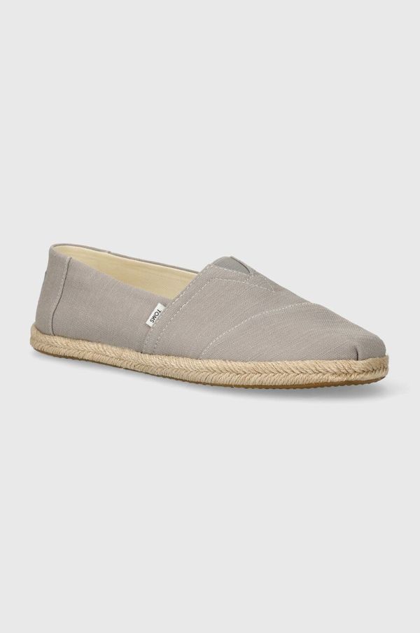 Toms Espadrile Toms Alpargata Rope siva barva, 10019895