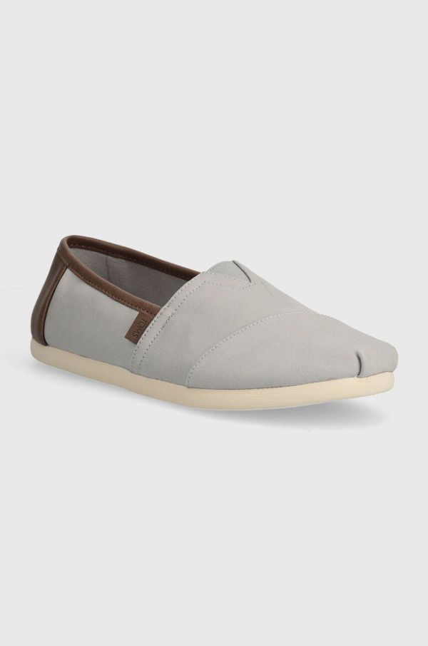 Toms Espadrile Toms Alpargata siva barva, 10020888