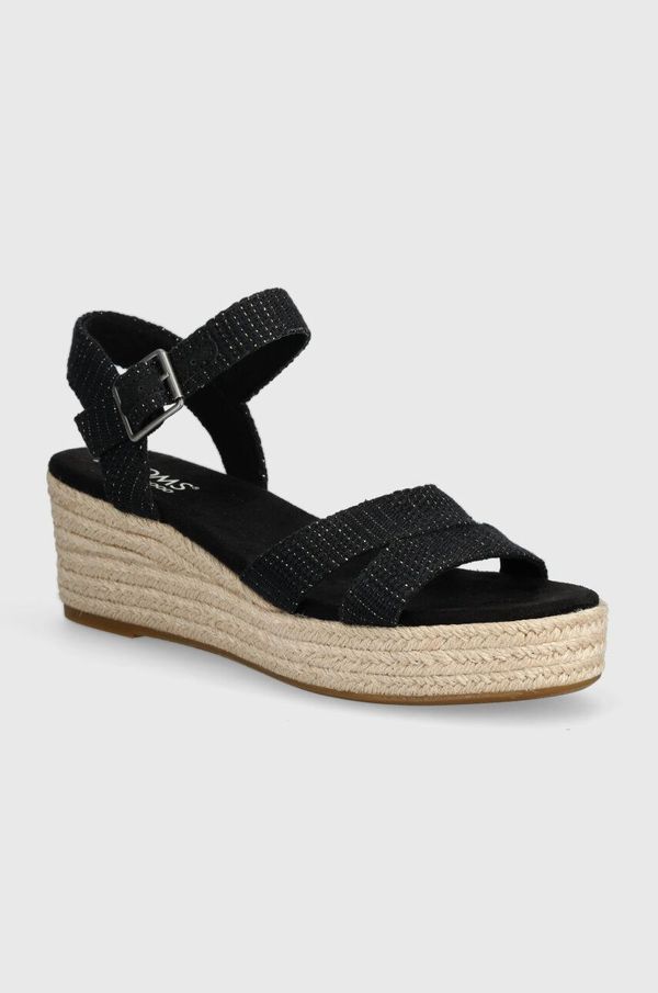 Toms Espadrile Toms Audrey črna barva, 10020749