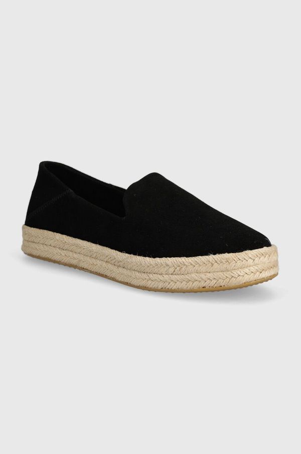 Toms Espadrile Toms Carolina črna barva, 10020690