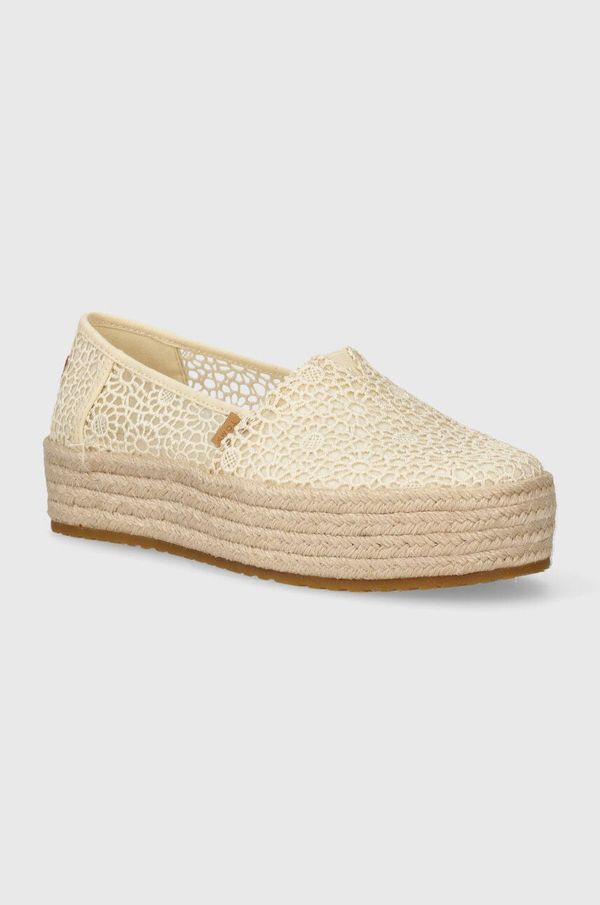 Toms Espadrile Toms Valencia bež barva, 10020691