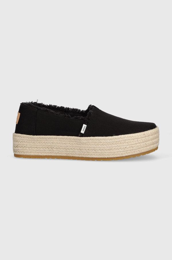 Toms Espadrile Toms Valencia črna barva, 10019795