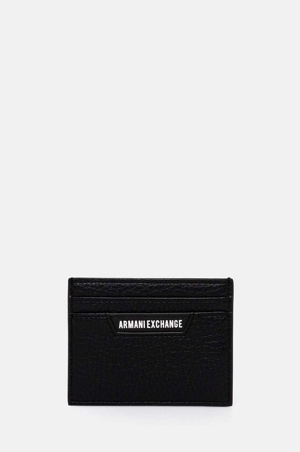 Armani Exchange Etui za kartice Armani Exchange črna barva, 958053 4F863