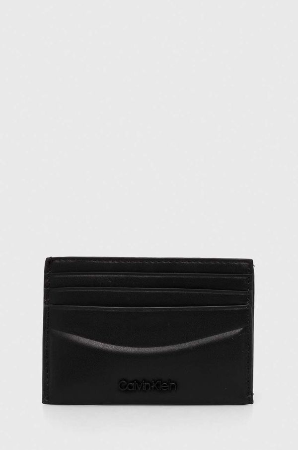 Calvin Klein Etui za kartice Calvin Klein črna barva