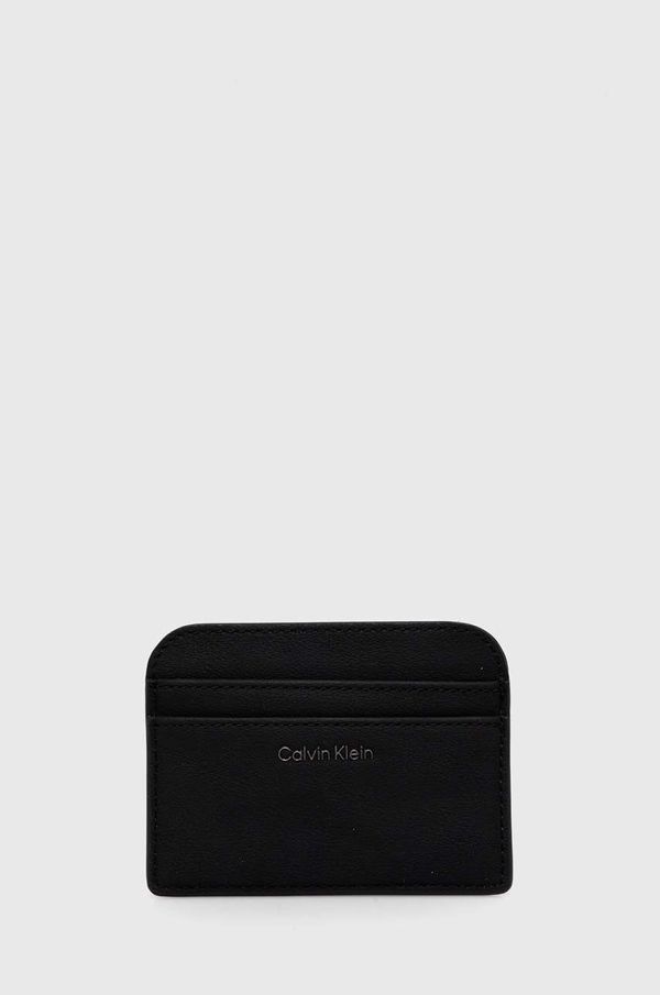 Calvin Klein Etui za kartice Calvin Klein črna barva, K60K612189