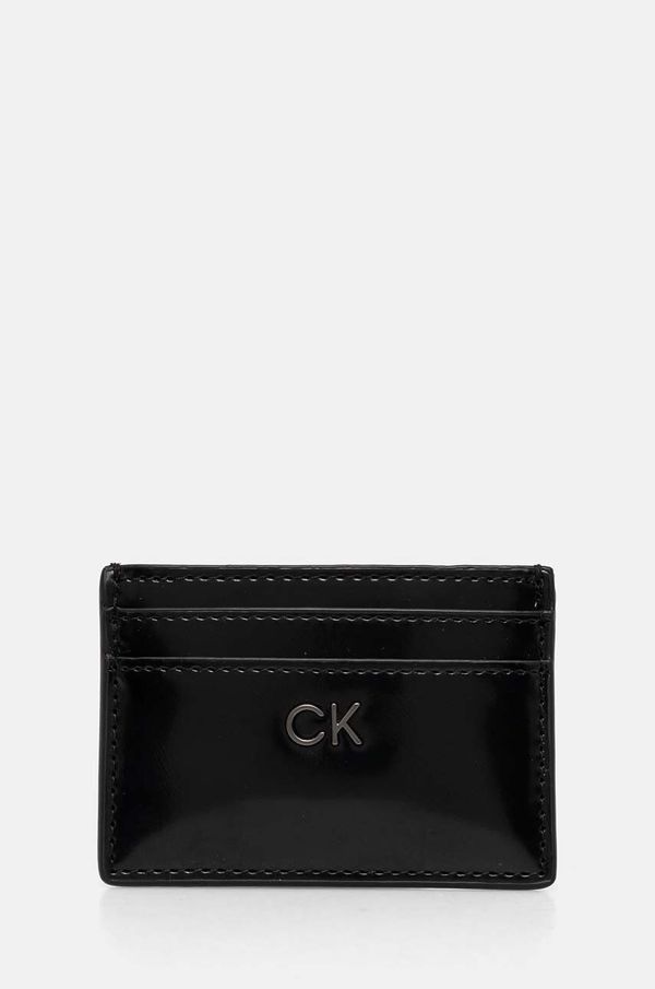Calvin Klein Etui za kartice Calvin Klein črna barva, K60K612428