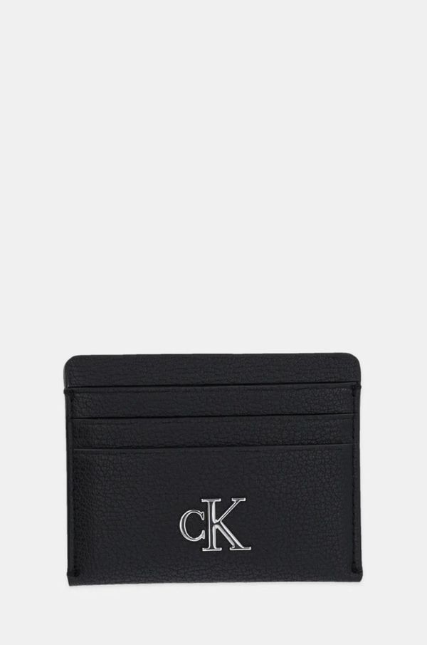 Calvin Klein Jeans Etui za kartice Calvin Klein Jeans črna barva, K60K612746