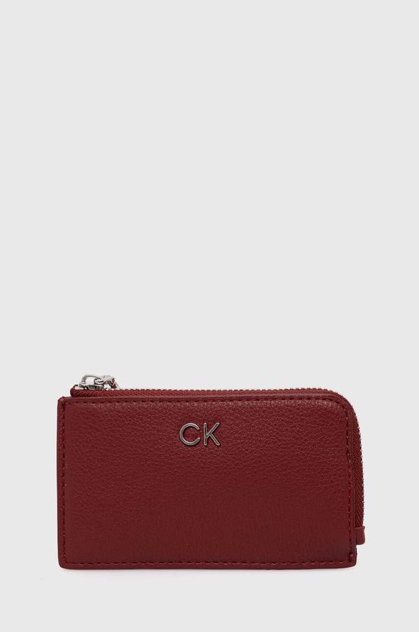 Calvin Klein Etui za kartice Calvin Klein rdeča barva, K60K612281