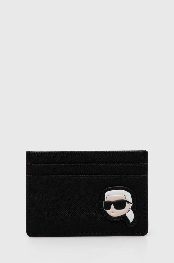 Karl Lagerfeld Etui za kartice Karl Lagerfeld črna barva