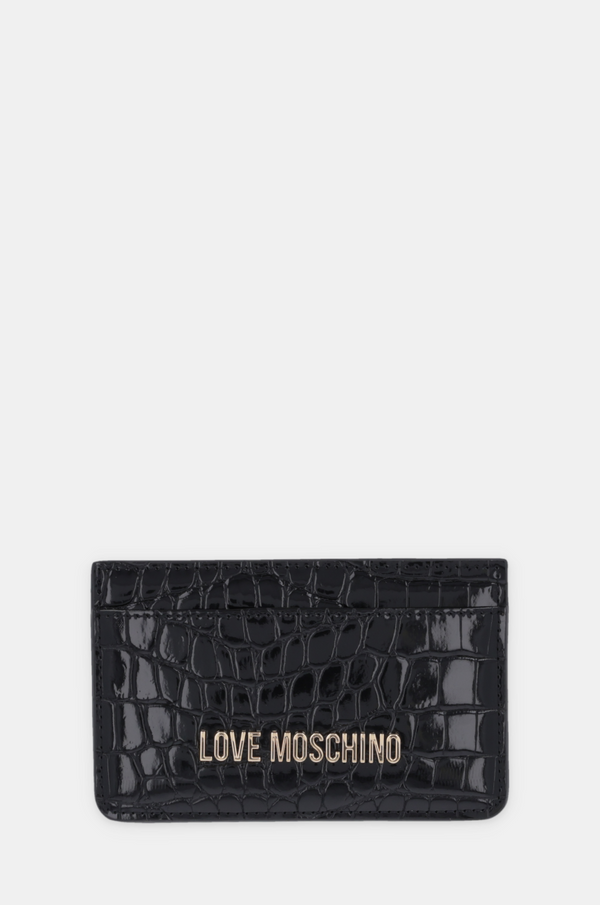 Love Moschino Etui za kartice Love Moschino črna barva, JC5640PP0L