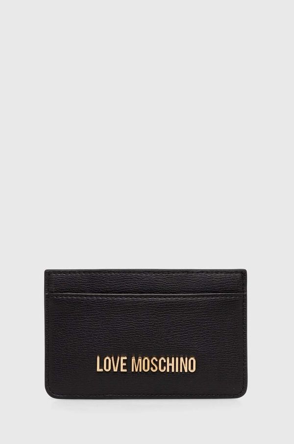 Love Moschino Etui za kartice Love Moschino črna barva, JC5640PP1LLD0000