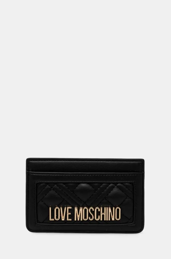 Love Moschino Etui za kartice Love Moschino črna barva, JC5659PP1