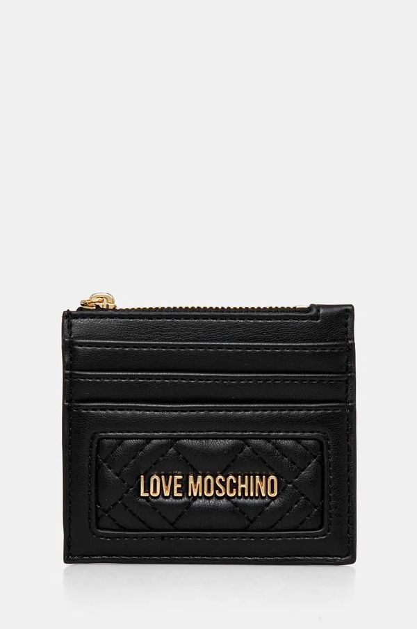 Love Moschino Etui za kartice Love Moschino črna barva, JC5685PP0L