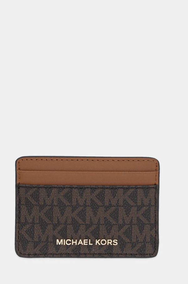 MICHAEL Michael Kors Etui za kartice MICHAEL Michael Kors rjava barva, 32F1GJ6D0B