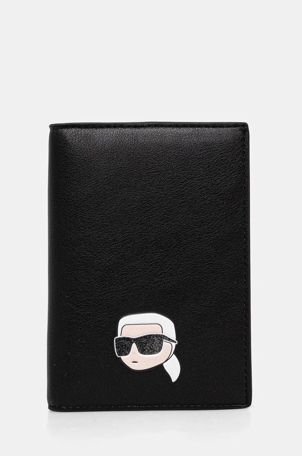 Karl Lagerfeld Etui za potni list Karl Lagerfeld črna barva, A1W32085