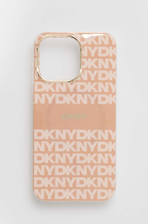 DKNY Etui za telefon Dkny iPhone 13 Pro / 13 6.1 oranžna barva, DKHMP13LHRHSEP