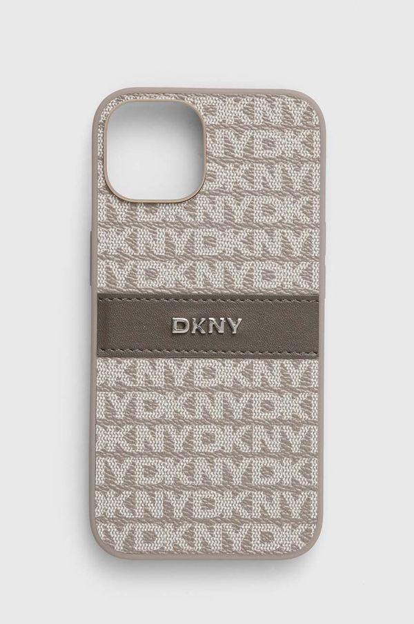 DKNY Etui za telefon Dkny iPhone 14 / 15 / 13 6.1 siva barva, DKHCP14SPRTHSLE