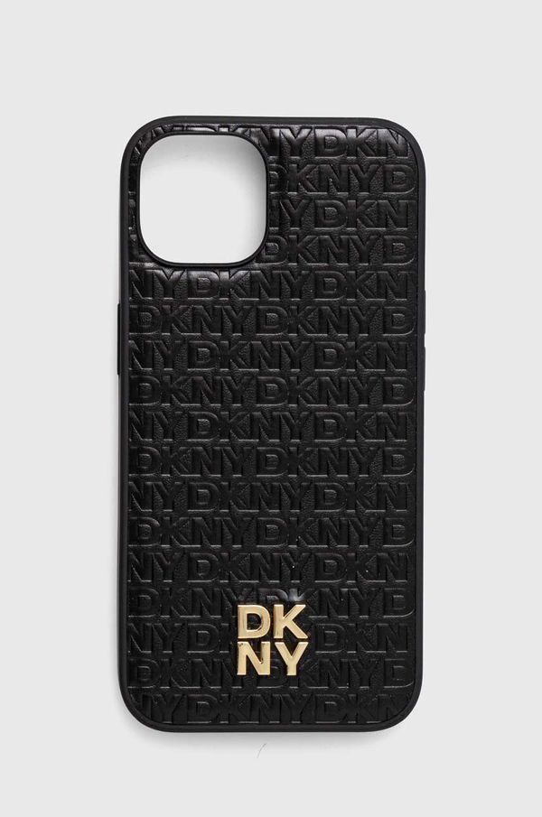DKNY Etui za telefon Dkny iPhone 14 / 15 / 13 črna barva, DKHMP14SPSHRPSK
