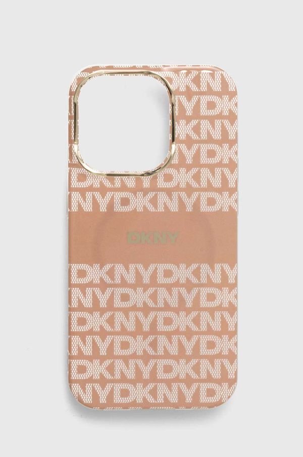 DKNY Etui za telefon Dkny iPhone 14 Pro 6.1 oranžna barva, DKHMP14LHRHSEP