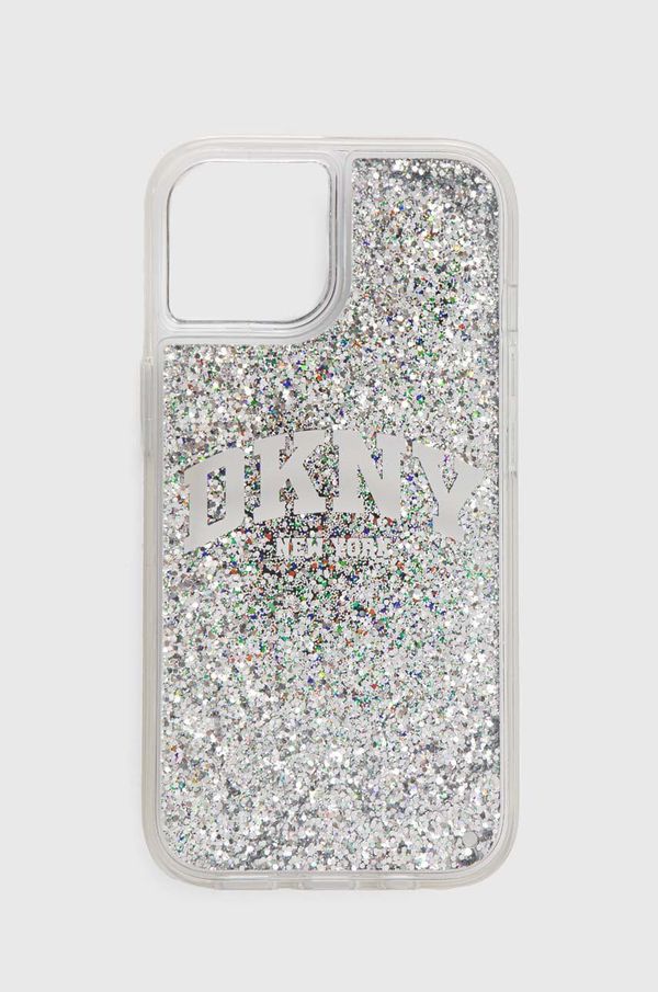 DKNY Etui za telefon Dkny iPhone 15 / 14 / 13 črna barva, DKHCP15SLBNAEK