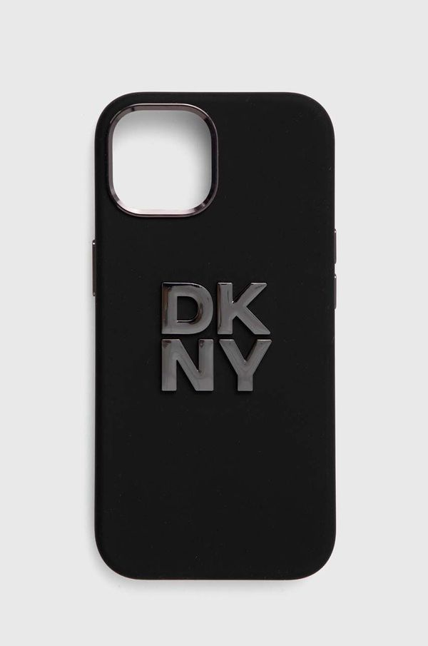 DKNY Etui za telefon Dkny iPhone 15 / 14 / 13 črna barva, DKHCP15SSMCBSK