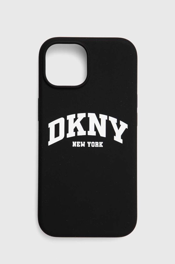 DKNY Etui za telefon Dkny iPhone 15 / 14 / 13 črna barva, DKHMP15SSNYACH