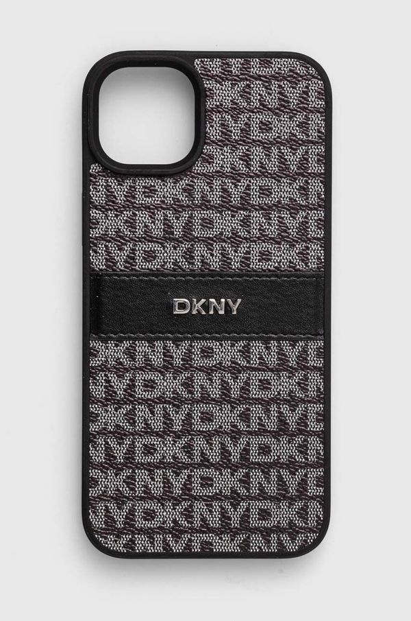 DKNY Etui za telefon Dkny iPhone 15 Plus / 14 Plus 6.7 črna barva, DKHCP15MPRTHSLK