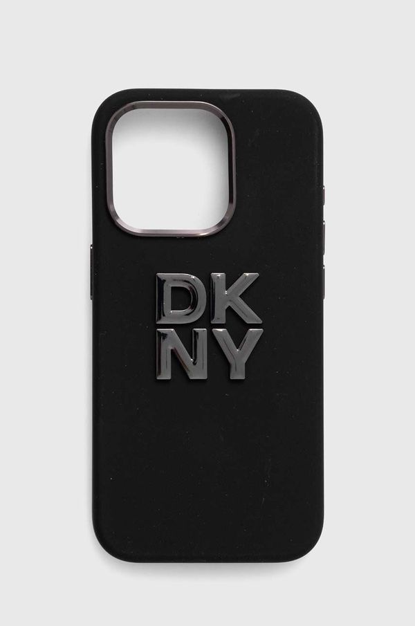 DKNY Etui za telefon Dkny iPhone 15 Pro 6.1 črna barva, DKHCP15LSMCBSK