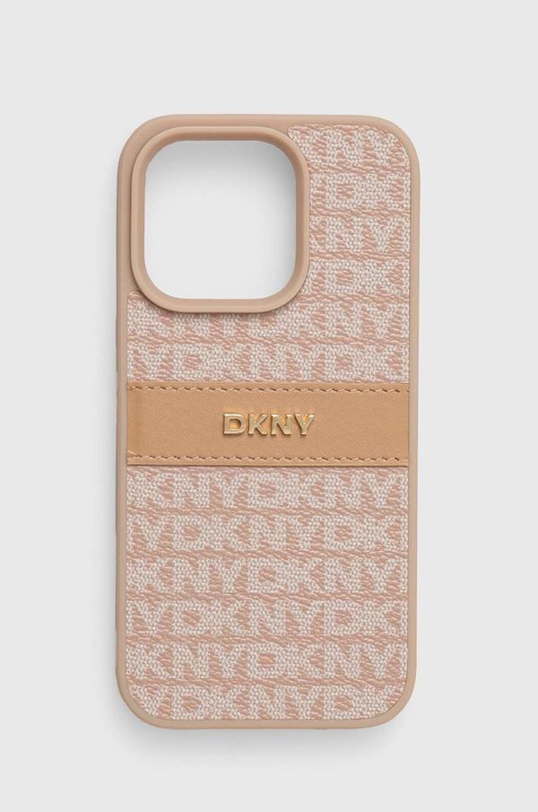 DKNY Etui za telefon Dkny iPhone 15 Pro 6.1 oranžna barva, DKHCP15LPRTHSLP