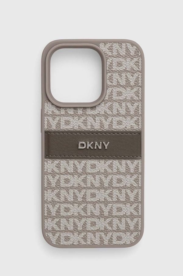 DKNY Etui za telefon Dkny iPhone 15 Pro 6.1 siva barva, DKHCP15LPRTHSLE