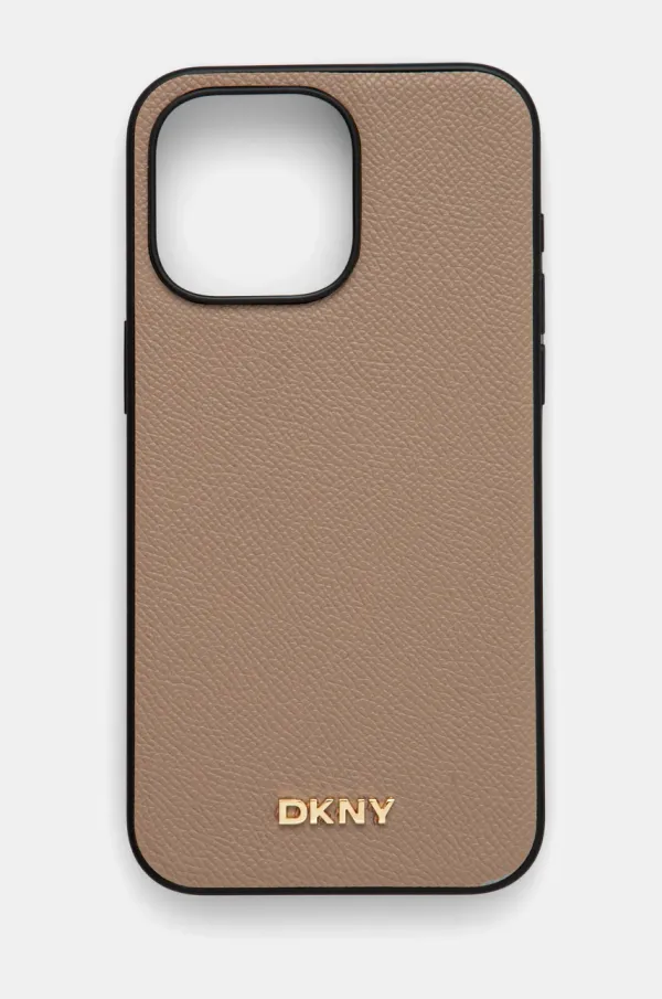 DKNY Etui za telefon Dkny iPhone 15 Pro Max 6.7 bež barva, DKHMP15XPGHLME