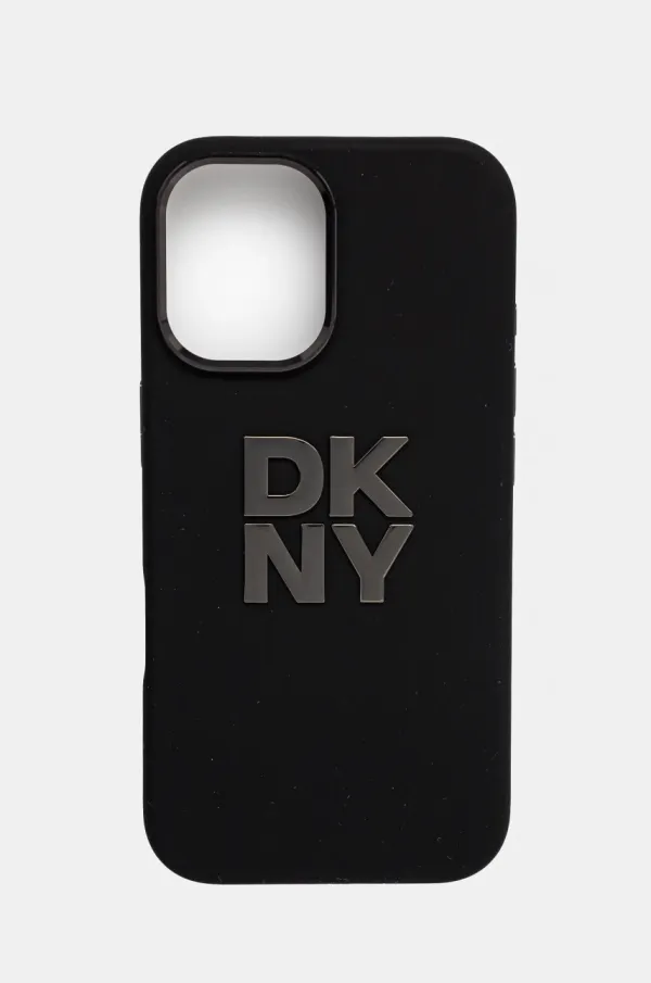 DKNY Etui za telefon Dkny iPhone 16 6.1 črna barva, DKHCP16SSMCBSK