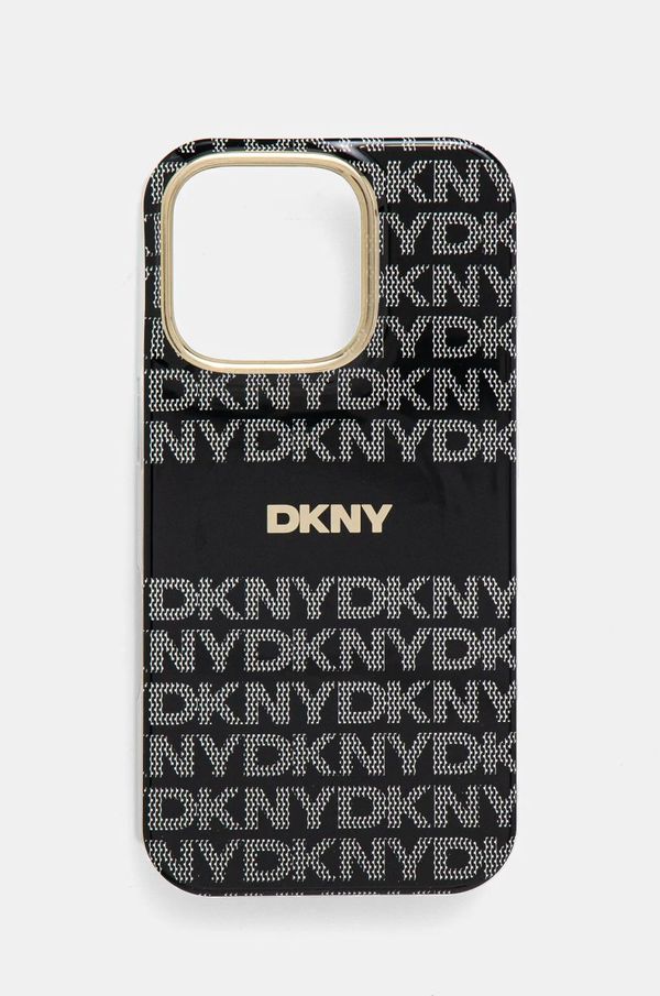 DKNY Etui za telefon Dkny iPhone 16 Pro 6.3 črna barva, DKHMP16LHRHSEK