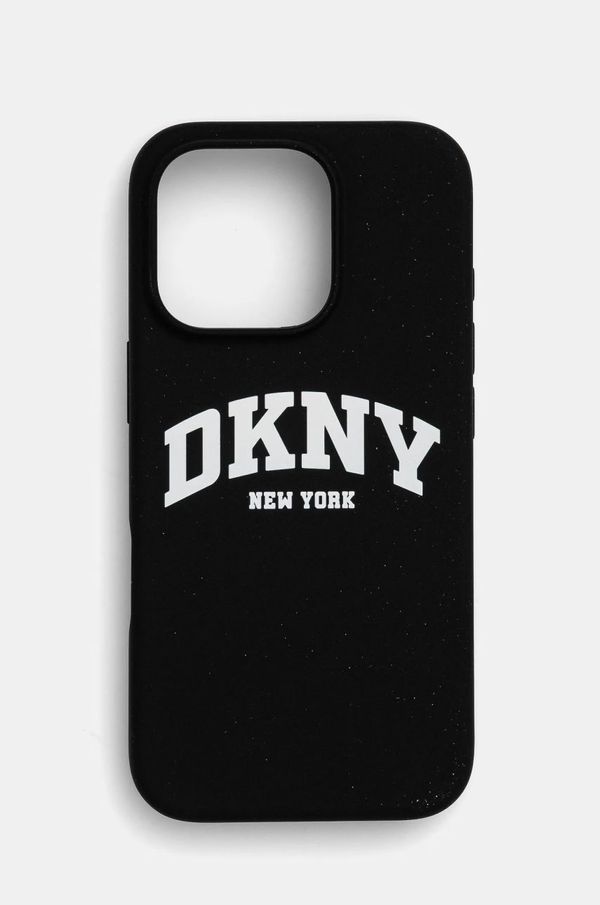 DKNY Etui za telefon Dkny iPhone 16 Pro 6.3 črna barva, DKHMP16LSNYACH