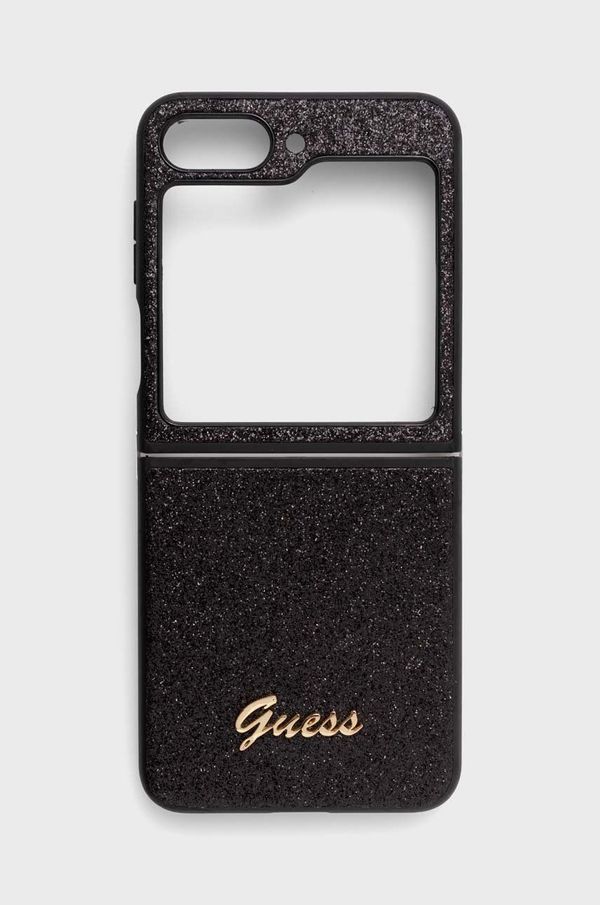 Guess Etui za telefon Guess F731 Z Flip5 črna barva