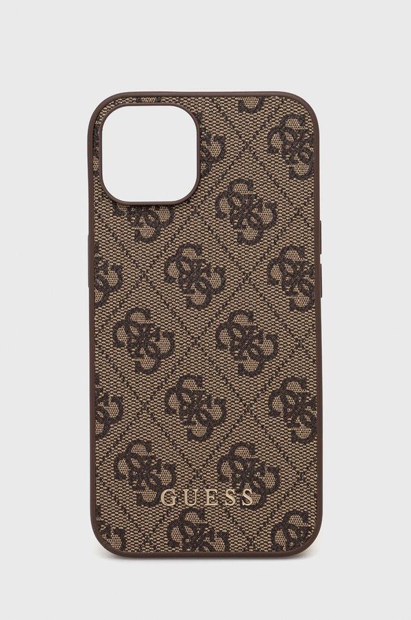 Guess Etui za telefon Guess iPhone 14 / 15 / 13 6.1" rjava barva