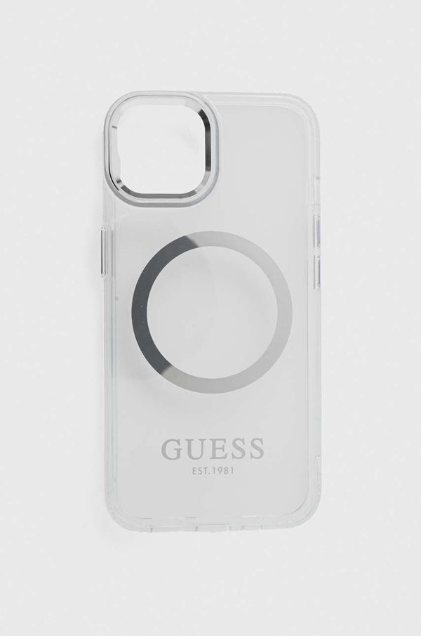 Guess Etui za telefon Guess iPhone 14 6,1 srebrna barva