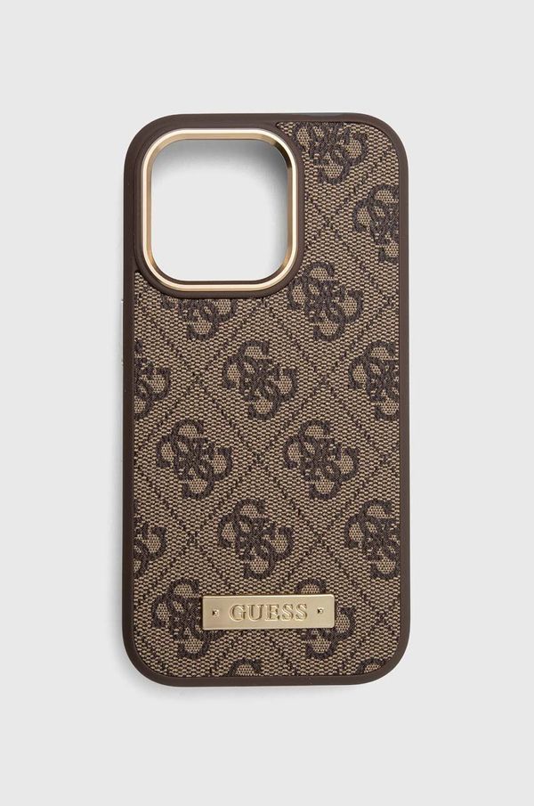 Guess Etui za telefon Guess iPhone 14 Pro 6,1" rjava barva